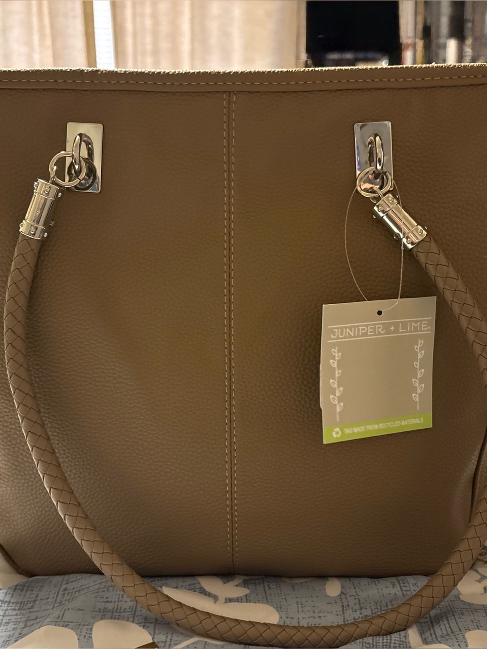 NWT Taupe Tote Bag